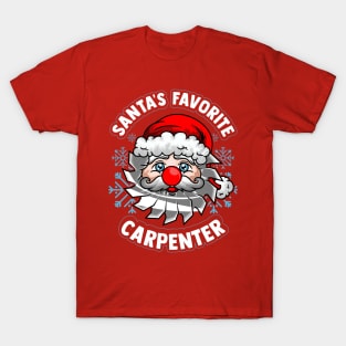 Santa's Favorite Carpenter Christmas T-Shirt